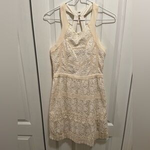 American Eagle Cream Lace Mini Dress